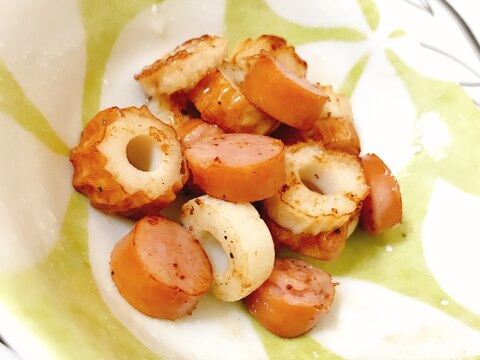 子供のお弁当に ちくわとウインナーのバター炒め レシピ 作り方 By Cooking Mama0419 楽天レシピ